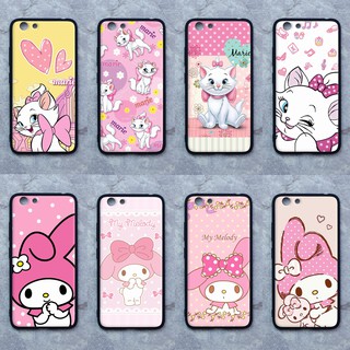 เคส Vivo Y53 / Y53c ใช้เคสเดียวกัน ลายแมวมารี-เมโลดี้ ขอบนิ่มหลังแข็ง เคสมือถือ เคสโทรศัพท์ Caseเคส TPU ไม่ขูดตัวเครื่อง