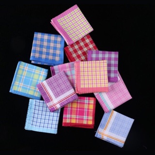 Acesh 12 Pcs Cotton Lady Handkerchief panyo Style SP02