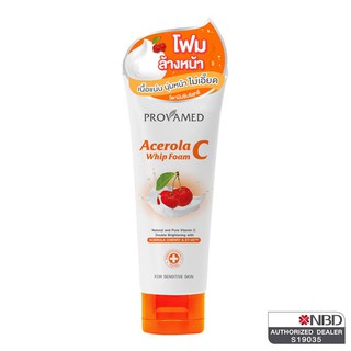 Provamed Acerola C Whip Foam [80 g.] ทำความสะอาดผิวหน้าล้ำลึก ด้วยวิปโฟมฟองหนานุ่ม