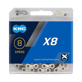 สายโซ่จักรยานเสือภูเขา KMC X8 116 Link 8 Speed 8 Speed น้ําหนักเบา