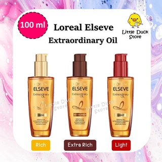 ลอรีอัล ปารีส เอลแซฟ เอ็กซ์ตรอว์ดินารี่ ออยล์ สำหรับผมแห้งเสีย/ธรรมดา 100ml Loreal elseve extraordinary oil