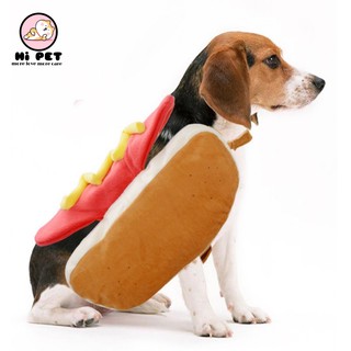 (Hi pet) pet clothes เสื้อผ้าสัตว์เลี้ยง สำหรับสุนัข ชุดไส้กรอก Hotdog