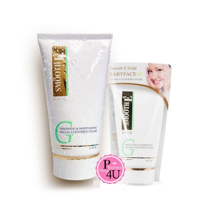 Smooth E Gold Anti-Aging & Whitening Foam สมูทอี โกลด์ แอนตี้เอจจิ้ง ไวท์ โฟมล้างหน้าลดริ้วรอย