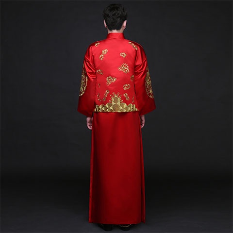Wu Qilun Same Style Xiuhe Clothing Men's Chinese Wedding Dress Ancient Costume Clothes Groom Tang Suit #4