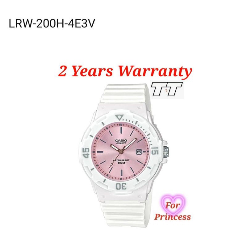 Casio นาฬิกาเด็ก LRW-200H-4E3 นาฬิกานักเรียนนาฬิกาสปอร์ตอะนาล็อก Jam budak Casio LRW-200H LRW200H 20