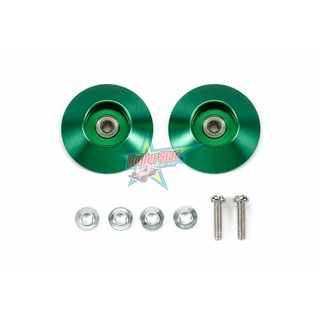 TAMIYA 95609 HG 19mm Tapered Aluminum Ball-Race Rollers (Ringless/Green)