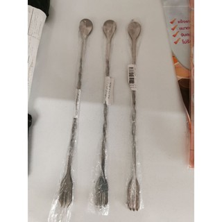 ช้อนค็อกเทลปลายส้อม​  26​ cm.​ ช้อนคนชา​