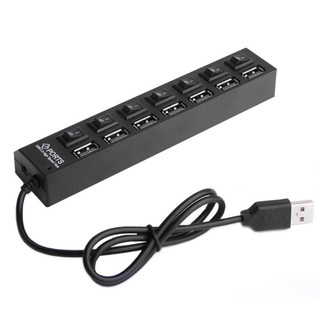 ช่องต่อ USB 2.0 แบบ 7 ช่อง 7 Port High Speed USB 2.0 Hub (สีขาว)