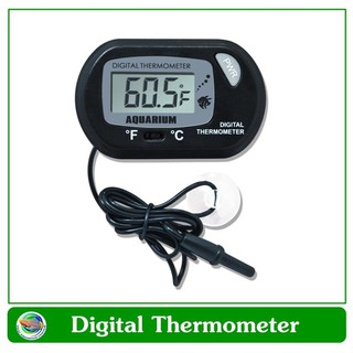 เครื่องวัดอุณภูมิน้ำในตู้ปลา แบบจุ่มสาย Centigrade and Fahrenhiet Digital Thermometer