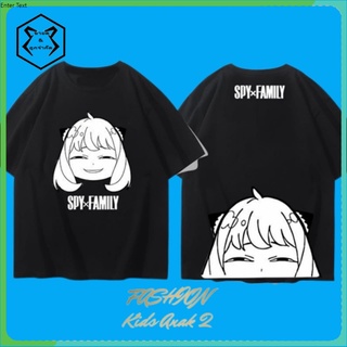 รุ่นล่าสุดสำหรับฤดูร้อนปี 2022 เสื้อยืด ลายการ์ตูนอนิเมะ SPY X FAMILY สําหรับเด็ก