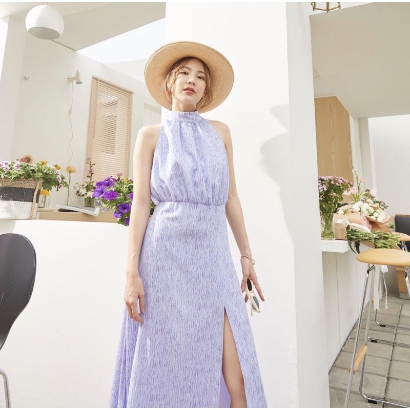 New Lookbook Miki dress size M สี lavender สวยมากๆ ของใหม่ป้ายห้อยค่ะ