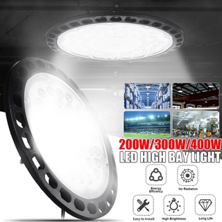 โคมไฟ LED AC220V 200W 300W 500W UFO สว่างมาก กันน้ํา สําหรับติดโรงรถ โรงรถ โรงรถ เชิงพาณิชย์