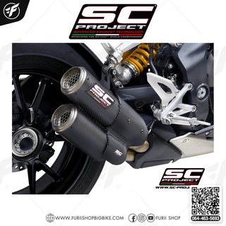 TRIUMPH SPEED TRIPLE 1200 RS (2021-2022) - RR Twin CR-T dual muffler Carbon fiber