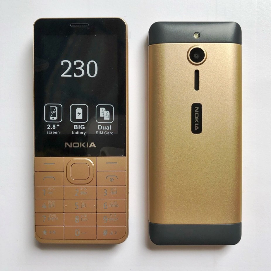 โทรศัพท์มือถือ โนเกียปุ่มกด NOKIA 230 (สีทอง) 2 ซิม จอ 2.8นิ้ว รุ่นใหม่ 2020