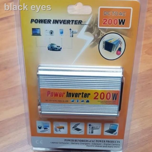 อุปกรณ✐♂Power Inverter 200w เครื่องแปลงไฟ 12V เป็น 220V
