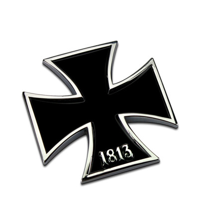 1813 สติกเกอร์ไม้กางเขนเหล็ก สไตล์เยอรมัน สําหรับตกแต่งรถยนต์
