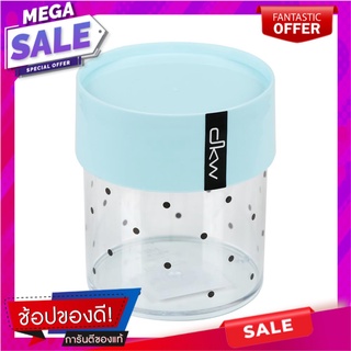 ขวดโหล PS DKW PASTEL DOT 0.8 ลิตร ฝาฟ้า ขวดโหล PS CANISTER DKW PASTEL DOT 0.8L BLUE