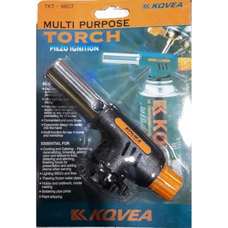 หัวพ่นไฟ หัวพ่นแก๊ส ไฟแช็คแก๊ส KQVEA MULTI PURPOSE TORCH รุ่น TKT-9607 หัวเชื่อมแก๊สกระป๋อง T0009