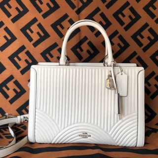 ZOE CARRYALL WITH ART DECO QUILTING (COACH F80821)