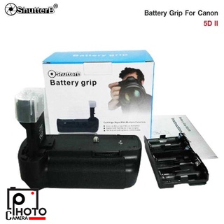 Battery Grip Shutter B รุ่น 5D Mark II (BG-E6 Replacement)