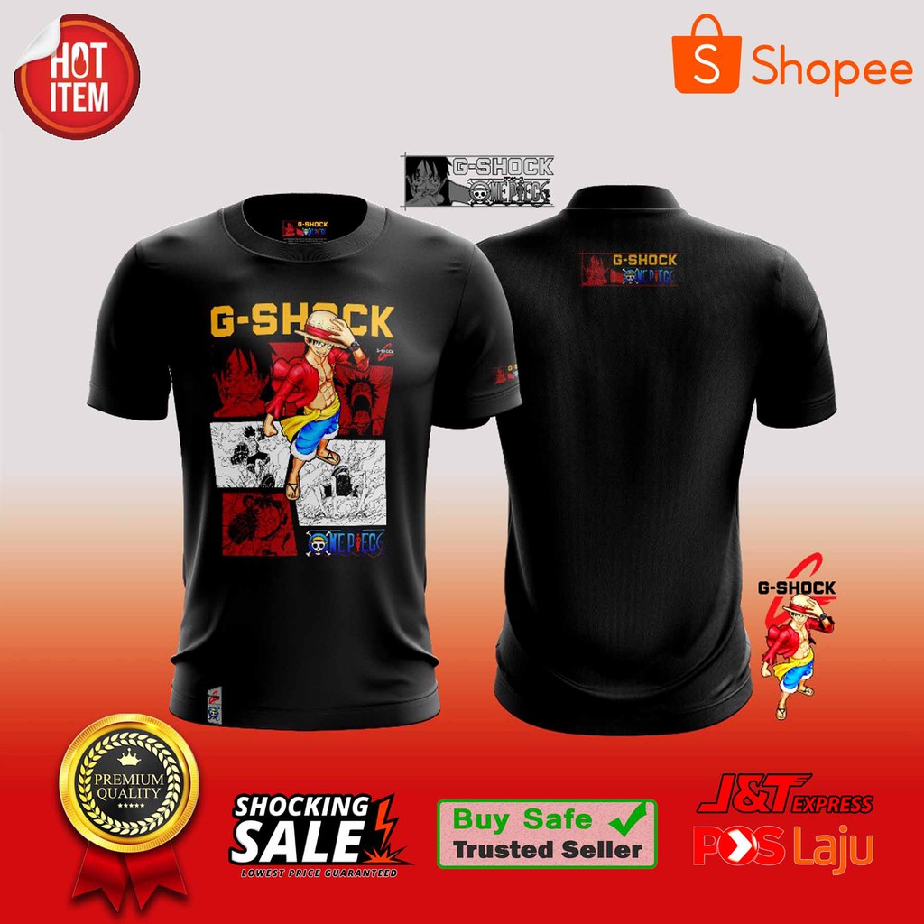 เสื้อยืด G-SHOCK X ONE PIECE > ไซซ์ XS ถึง 5XL