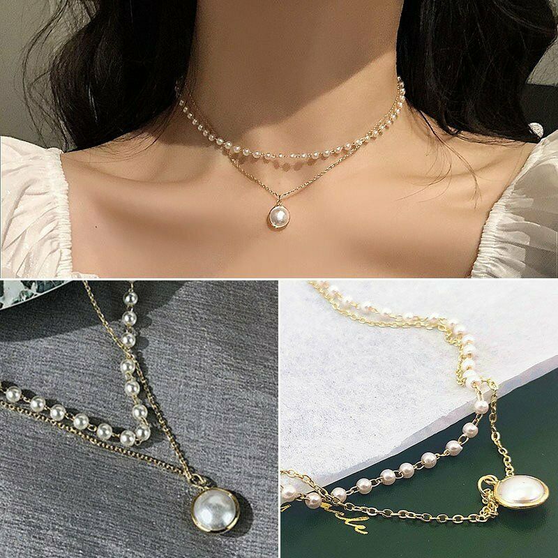 แฟชั่น 2024 เครื่องประดับผู้หญิงโซ่จี้มุกโบฮีเมียนสร้อยคอวินเทจหรูหรา