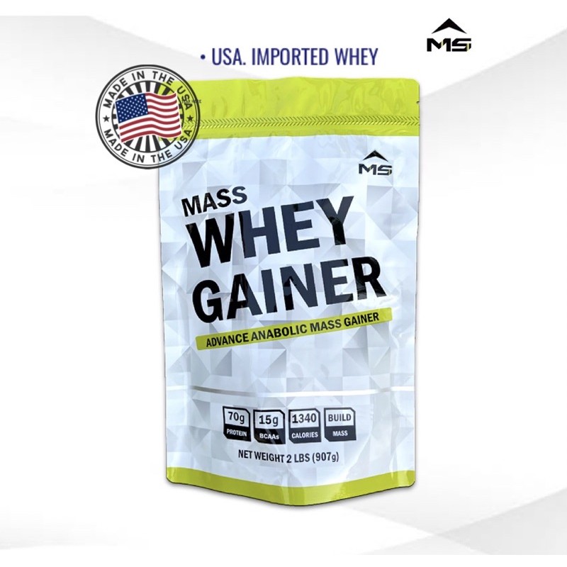 MASS WHEY PROTEIN GAINER แมส เกนเนอร์ เวย์โปรตีน นม เพิ่มน้ำหนักและ