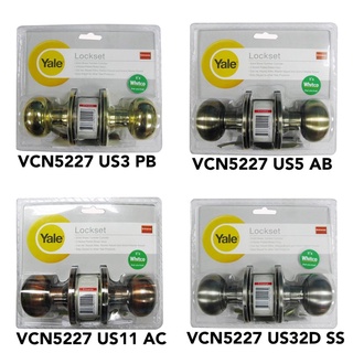 ลูกบิดหัวลูกจัน ลูกบิดประตูห้องทั่วไป Yale KN-VCN5227 US3-PB, US5-AB, US11-AC, US32D-SS