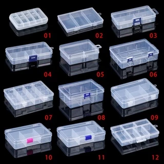 DAPHNE กล่องพลาสติกใส ทรงสี่เหลี่ยม ใส่จัดเก็บอุปกรณ์ 12 แบบ