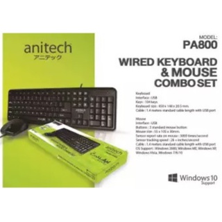 Anitech คีย์บอร์ด+เมาส์ รุ่น PA800