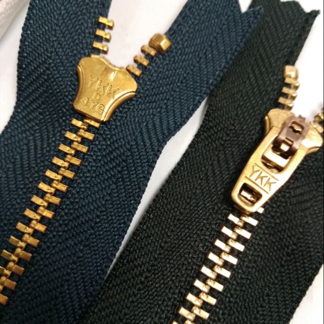 YKK Zip Seluar Besi Jeans (Size 4/5/6/7/8)Black/Dark Blue High Quality