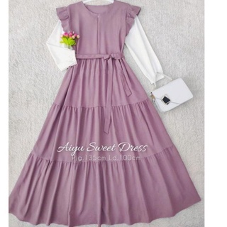 D-ovy&gt; ☼&gt; Anna DRESS GAMIS ชุดเดรส ความรับผิดชอบล่าสุด | อายุ 9-11-12-14 ปี 3 สี ประมวลผลด่วน&gt;