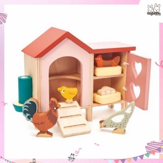 ของเล่นไม้เซ็ทเล้าไก่จำลองพร้อมสัตว์ต่างๆแสนน่ารักจากแบรนด์ Tender Leaf Toys - Chicken Coop