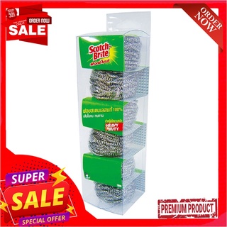 สก๊อตช์-ไบรต์ ฝอยสเตนเลส 14 กรัม แพ็ค 6 ชิ้นScotch Brite Stainless Ball 14 g x 6 pcs