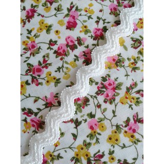 เส้นแต่ง ซิกแซ็ก ชนิดยืด สีขาว ขนาด 7 มิล ราคา 1 หลา 20 บาท …