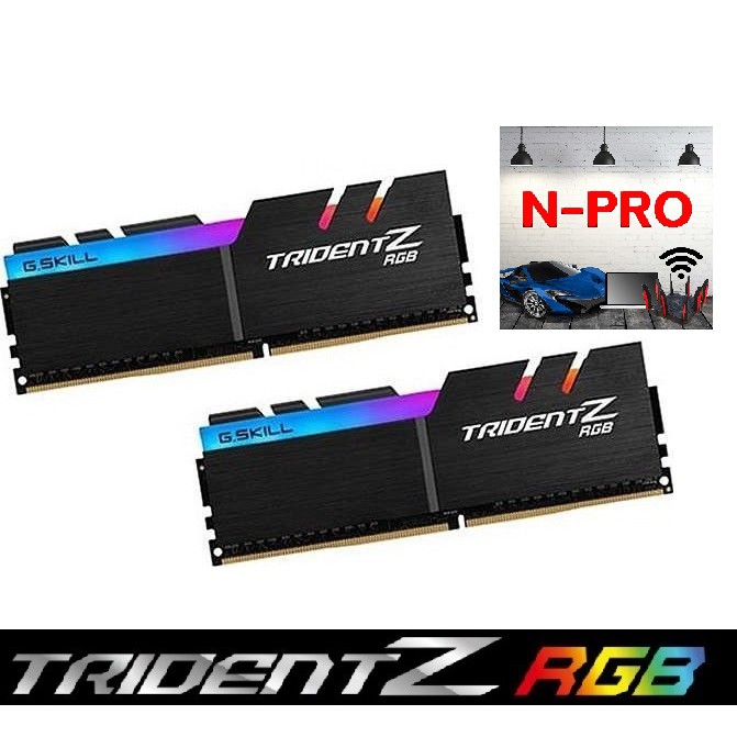 RAM PC (แรมพีซี) DDR4/3600 16GB (8GBx2) RAM G.SKILL TRIDENT Z RGB (F4-3600C19D-16GTZRB) ราคาพิเศษ (สินค้าใหม่มือ1)