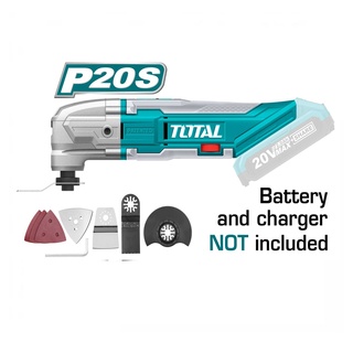 TOTAL เครื่อง ตัด ขัด อเนกประสงค์ ไร้สาย Multi-Tool 20V รุ่นTMLI2001 สินค้าไม่รวมแบตเตอรี่และแท่นชาร์จ