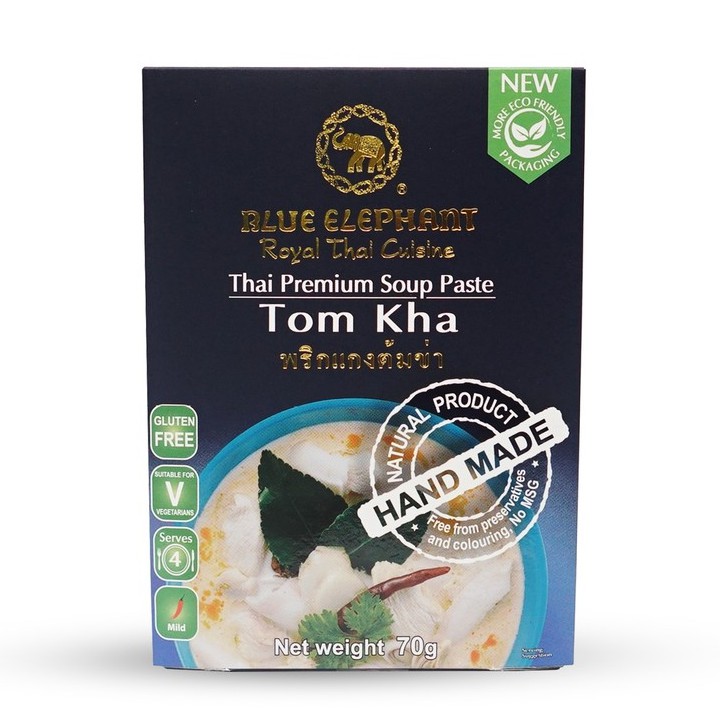 Blue Elephant Tom Kha soup paste 70g  / 12 pcs. [ซื้อครบ399บาท แถมสินค้า1รายการ ไม่ระบุ]