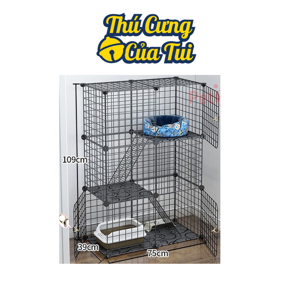 Pet Mesh Combo สําหรับสุนัขและแมว (แถมสลัก) - 3 ชั้น Combo 2x1x3 - My Pets