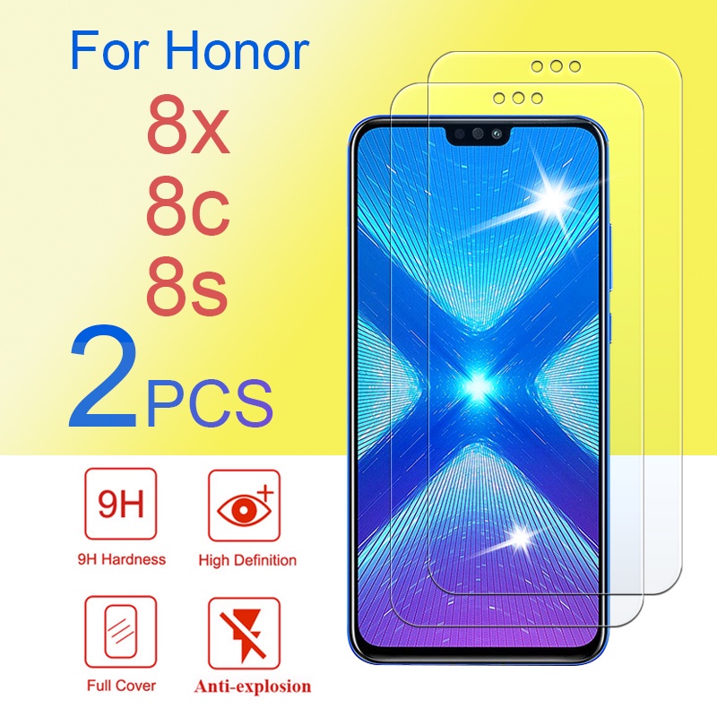 2pcs Armor Glass On For Huawei Honor 8x 8c 8s Protective Glas Screen Protector Huawey Huavei