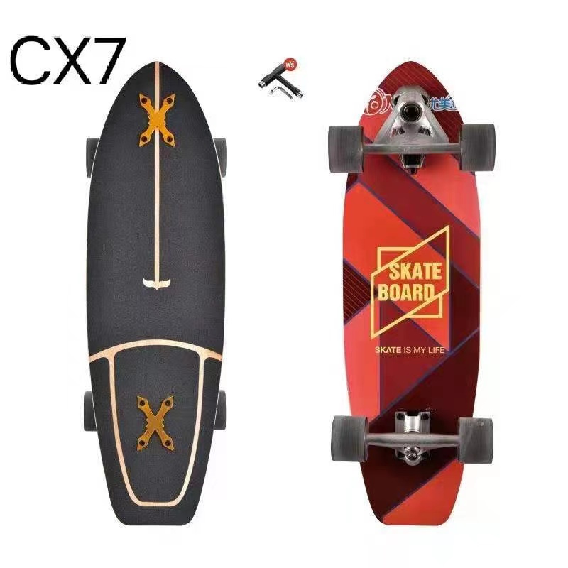 SurfSkate เซิร์ฟเสก็ต CX7 /S7 30'' สเก็ตบอร์ด Surf skateboard สามารถเลี้ยวซ้ายและขวา