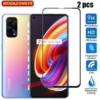 2 Pcs ฟิล์มกระจกนิรภัย เต็มจอ Realme X7 Pro 5G อุปกรณ์กันรอยหน้าจอ Realme X7 Pro X7Pro 5G กระจก กระจกนิรภัย