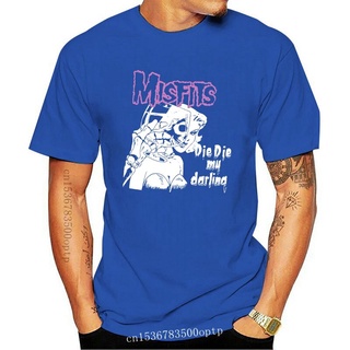 [S-5XL]ใหม่ เสื้อยืดลําลอง แขนสั้น คอกลม พิมพ์ลาย Misfits Die Darling สําหรับผู้ชาย