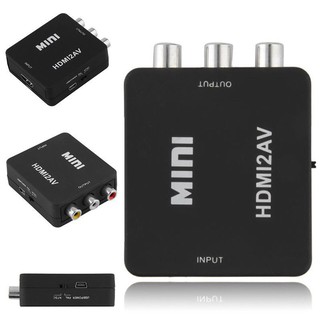 อะแดปเตอร์แปลง Mini 1080 P HDMI Composite to RCA Audio Video AV CVBS สำหรับ HDTV