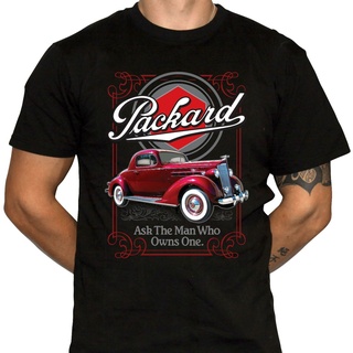 เสื้อยืด ผ้าฝ้าย 100% พิมพ์ลาย Packard Automobile Gildan