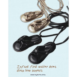 ลด40% รองเท้าแตะสายยาวInfant first walker shoes strap bow sandals