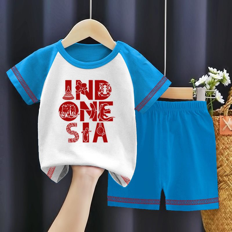 CHILDRENS KIMONO SET เสื้อยืด PICTURE AUGUST 17 สําหรับ AGES 1-10 ปี