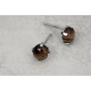 AR-Kang Collection***ต่างหูTiger Eye (เงินแท้92.5%)