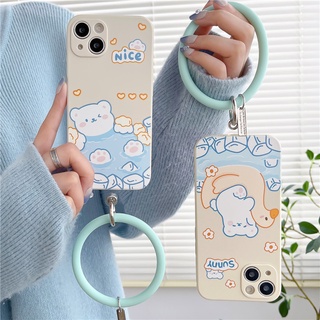 เคสโทรศัพท์มือถือ ลายหมีน่ารัก พร้อมสายคล้องมือ สําหรับ Samsung S10 lite Note 10 lite J2 PRIME J3 PRO J5 PRO J7 PRO M32 M62 A82 5G Note 10 PLUS S10 PLUS