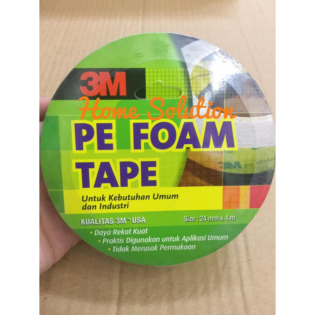 3M 1600 T PE FOAM 1 BUNCH 24MM X 4M DOUBLE TAPE โฟม